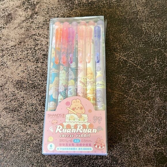 Ruan Ruan Cheese Rabbit Pens Set of 6 - Picture 2 of 5